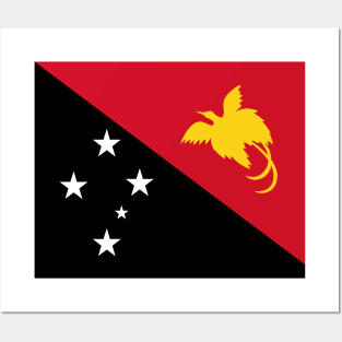 Flag of Papaua New Guinea Posters and Art